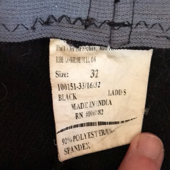 Tuffrider black riding breeches (32) - Picture 4 of 5